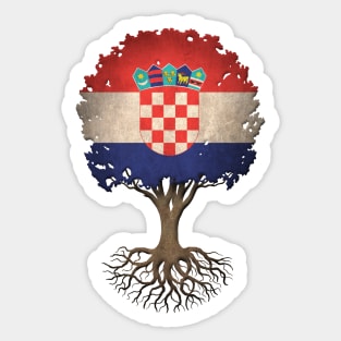 Tree of Life with Croatian Flag Sticker